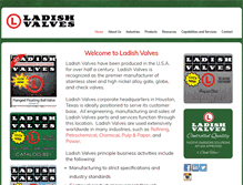 Tablet Screenshot of ladishvalves.com